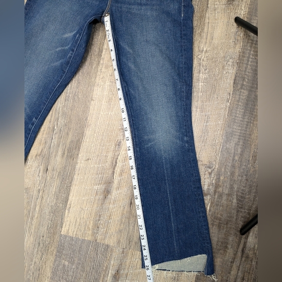 MOTHER Insider Crop Step Fray Jeans in Bad Reputation Size 25 - Picture 12 of 15